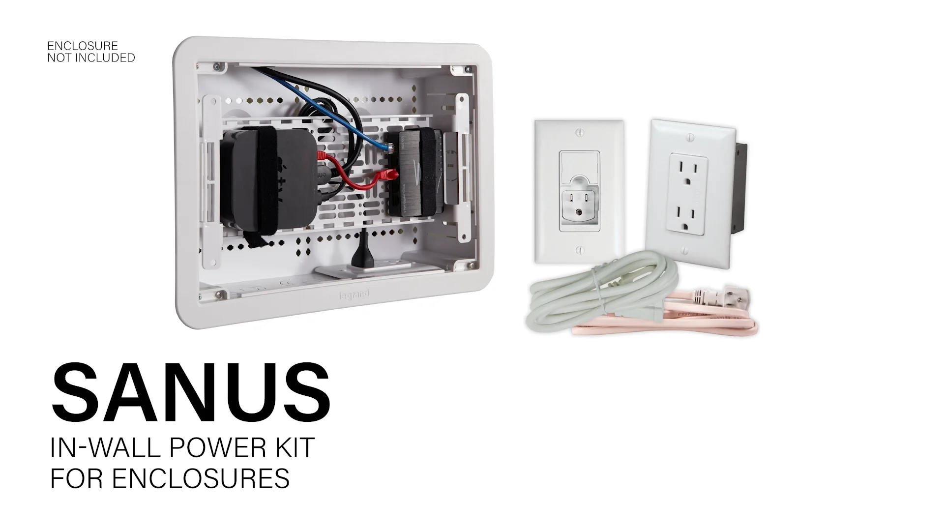 SANUS SA-IWBIWP1 | In-Wall Power | Cable Management | Products | SANUS