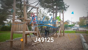 Függesztett átjáró J49125® játszóterek egyensúlyozó és mászó játszótéri eszközök egyensúlyozó pályák video