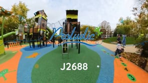 Doppia Torre Albero J2688® aree giochi giochi a tema aventure video