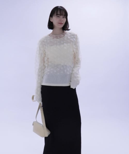 裸衣夢⭐️レースロングカーディガン／グレー 110057836IG0901002?$VS_1500$