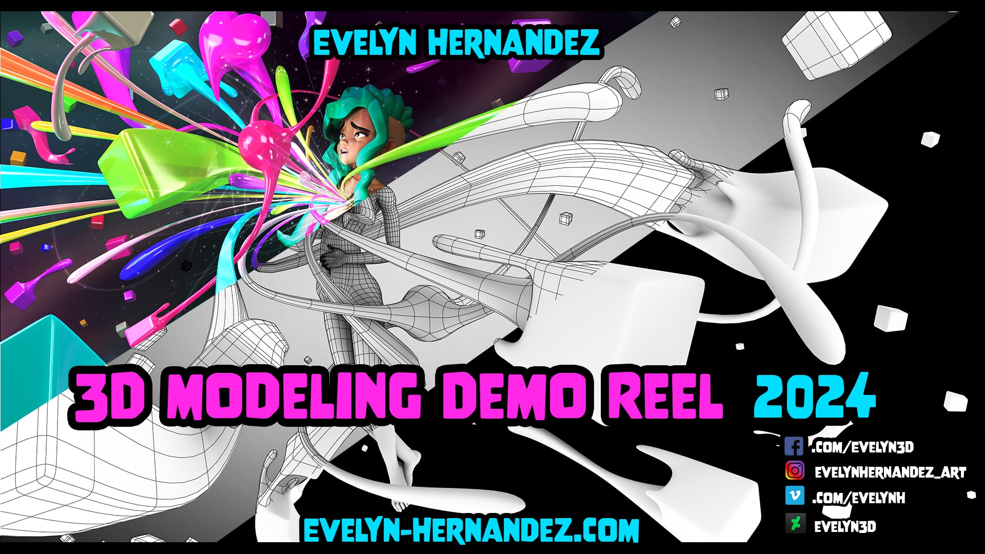 3D Modeling Reel 2024 - Evelyn Hernandez