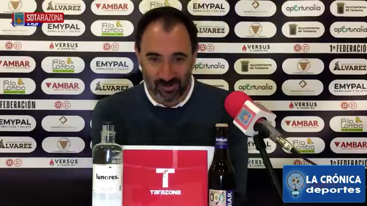 JUANMA BARRERO (Entrenador Tarazona) SD Tarazona 0-0 CD Lugo / J16 - 1ª REFF / Fuente: SD Tarazona