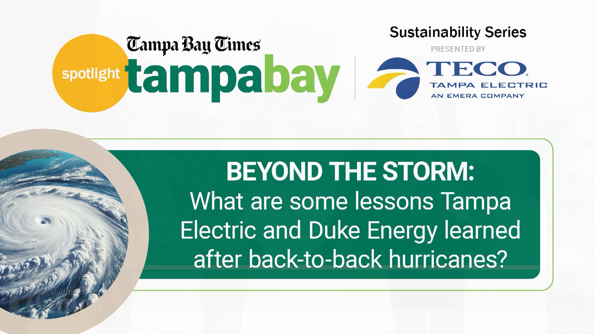 Spotlight: Beyond the Storm: Lessons