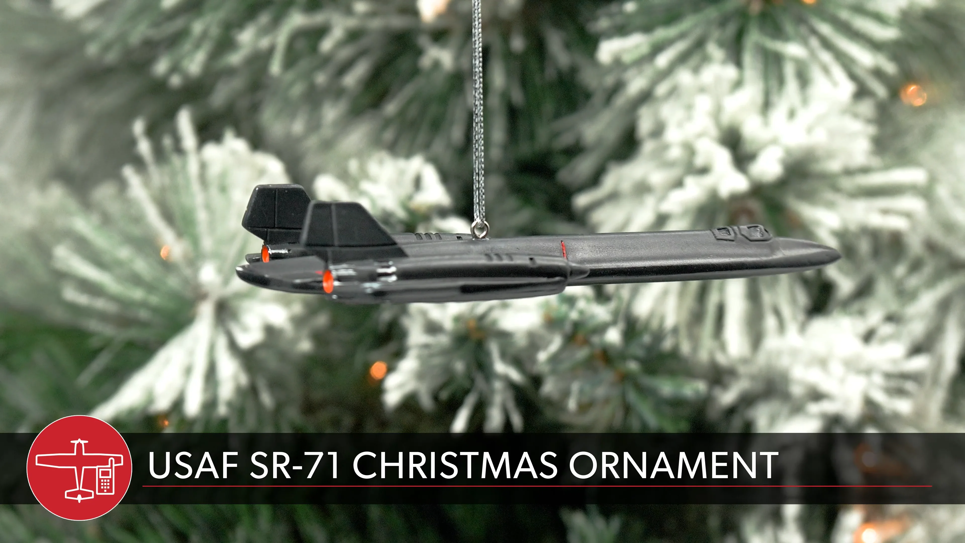 USAF 333d FS クリスマス USAF SR-71 Christmas Ornament