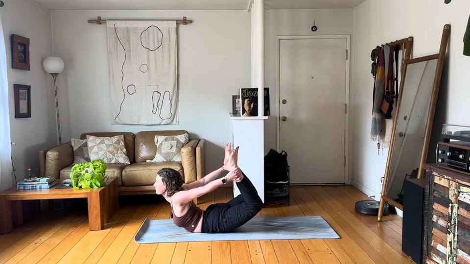 Flow with Minimal Instruction, a 45-minute vinyasa flow class with Haley Havelock