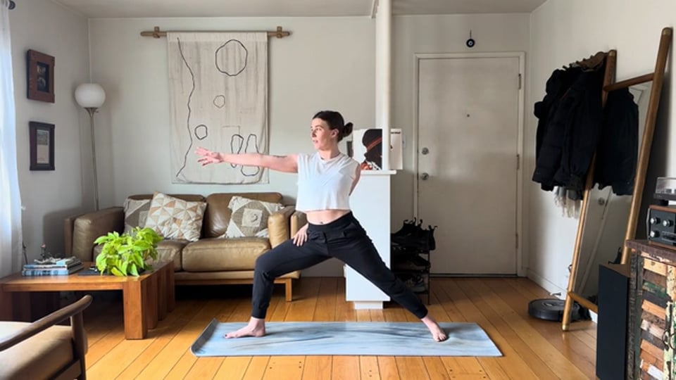 Connect to Your Inner Fire, a 45-minute vinyasa flow class with Haley Havelock