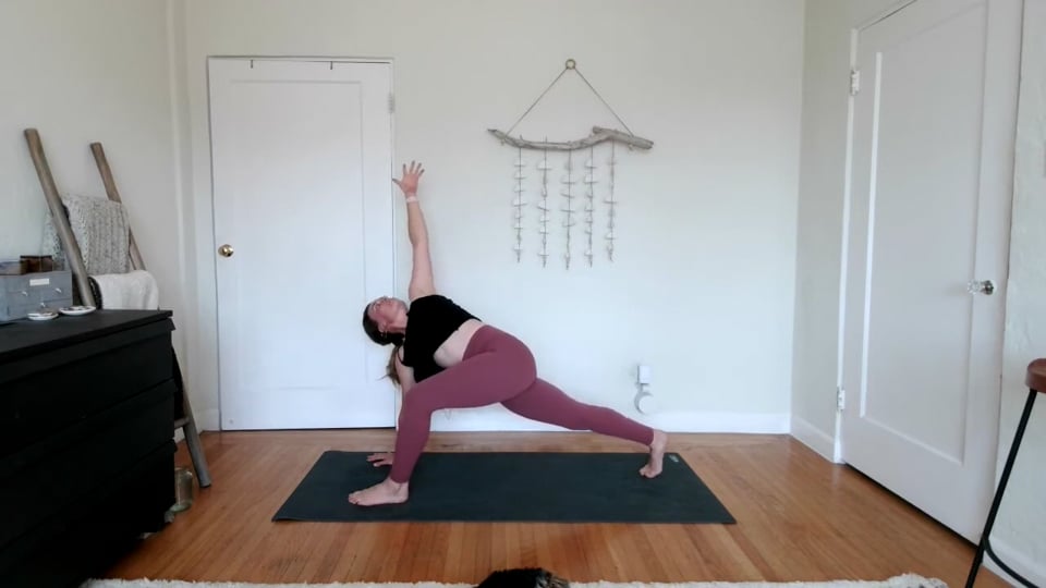 Move, Flow, & Let Something Go, a 60-minute vinyasa flow class with Haley Havelock