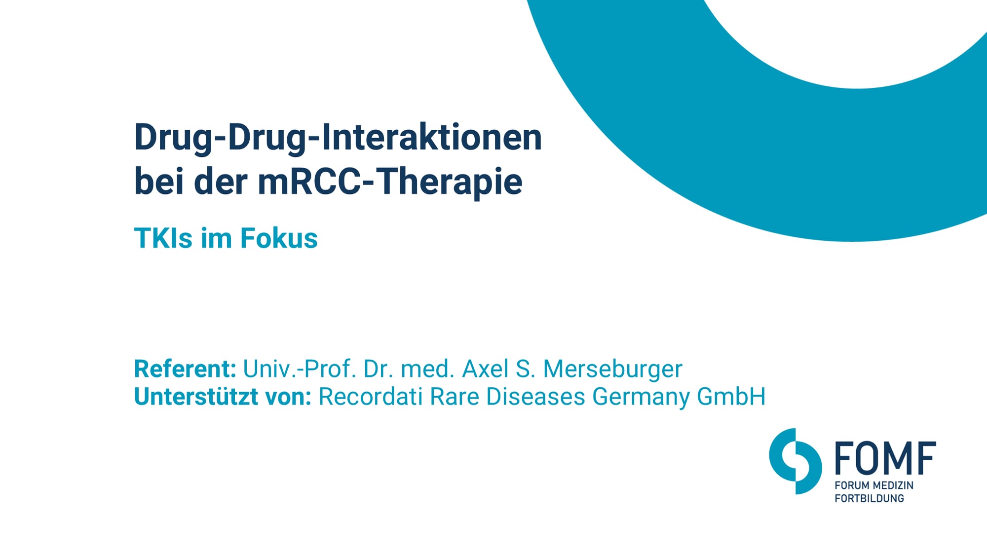 Drug-Drug-Interaktionen bei der mRCC-Therapie: TKIs im Fokus