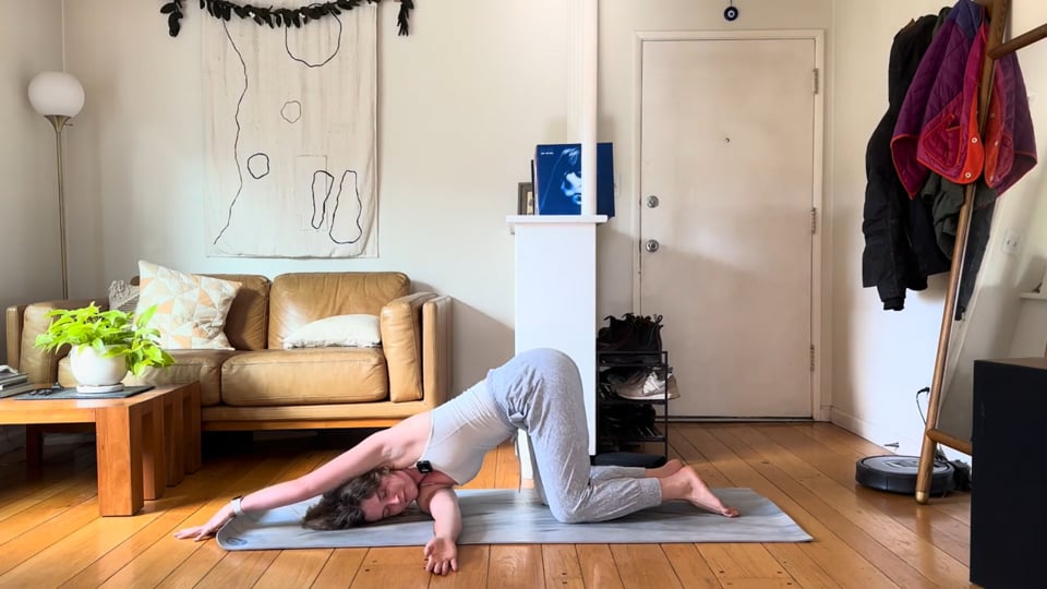 Evening Ritual, a 10-minute evening yoga class with Haley Havelock