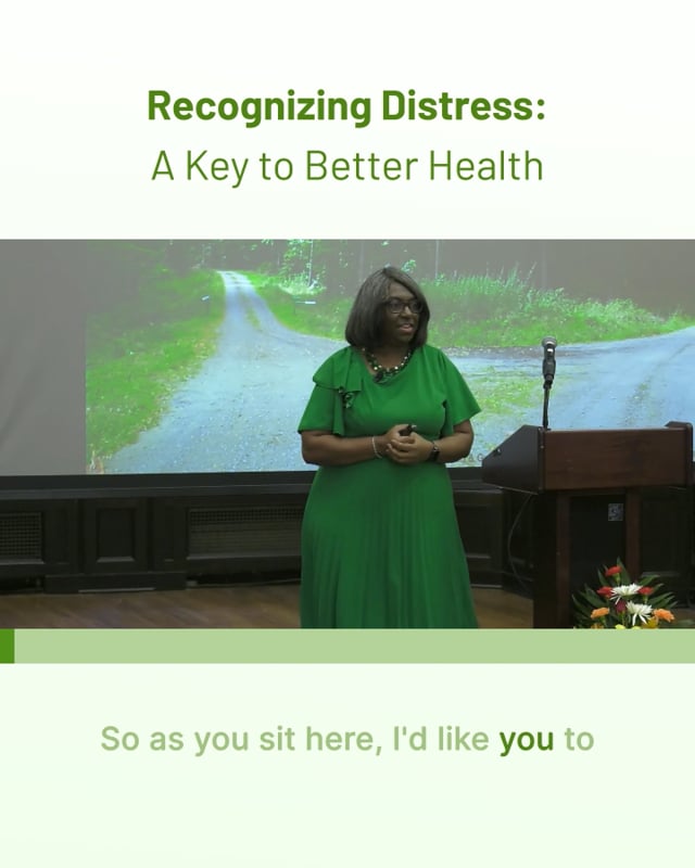 Recognizing Distress: A Key to Better Health