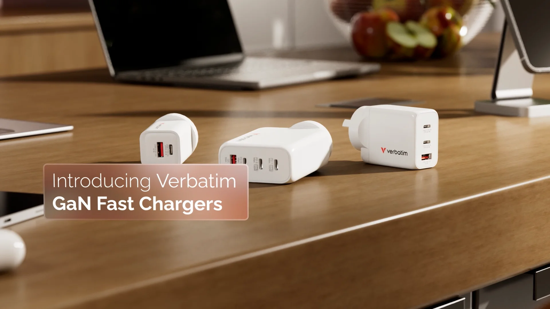 Verbatim USB Gan Charger 100w 3c+1a White Winc