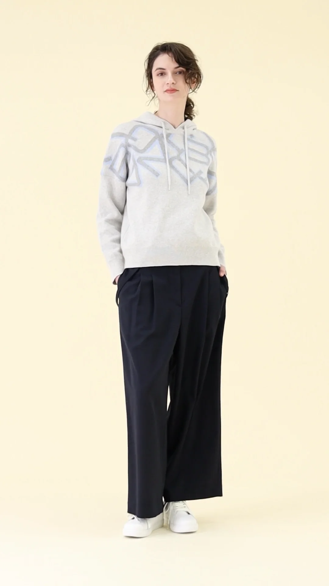 ストレッチ ツイル ワイド パンツ ｜ MORABITO BLANC（モラビト