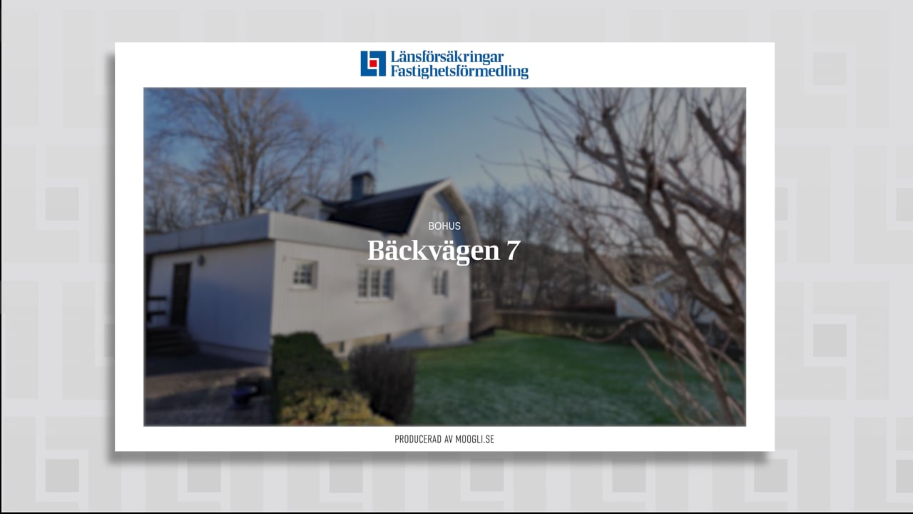 5 rum Villa på Bäckvägen 7 Bohus Ale kommun