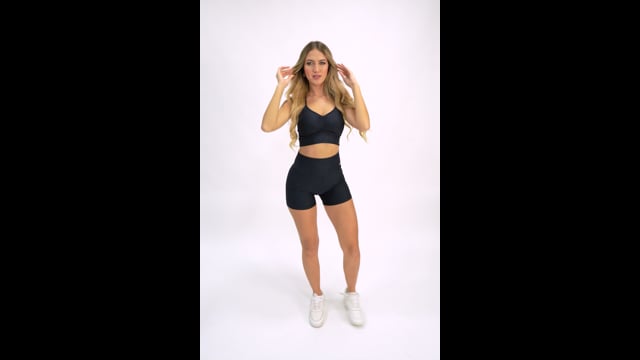 Top Fitness Com Bojo Preto Elastic