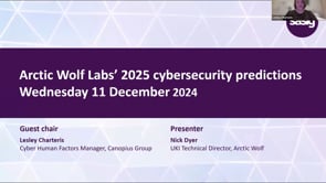 SASIG Webinar - Arctic Wolf Labs’ 2025 cybersecurity predictions 2024-12-11 11:00:08