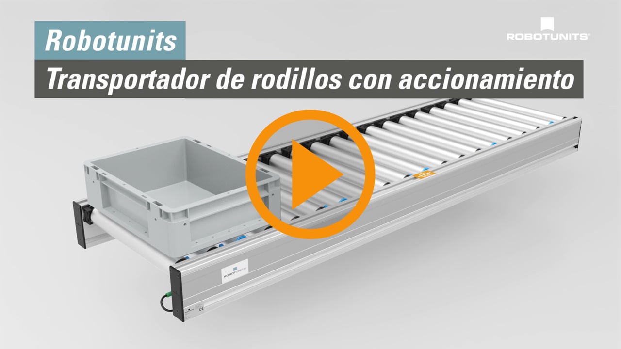 Transportador de rodillos con accionamiento | Robotunits