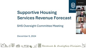 Supportive Housing Services Oversight Committee meeting, December, 09 2024 on Vimeo