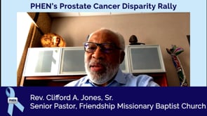 Black men should learn about early prostate cancer detection and treatments, says Rev. Dr. Clifford Jones, Sr.