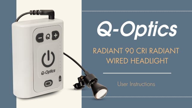 Your Q-Optics Radiant Wired Headlight System (RADSYSM6)