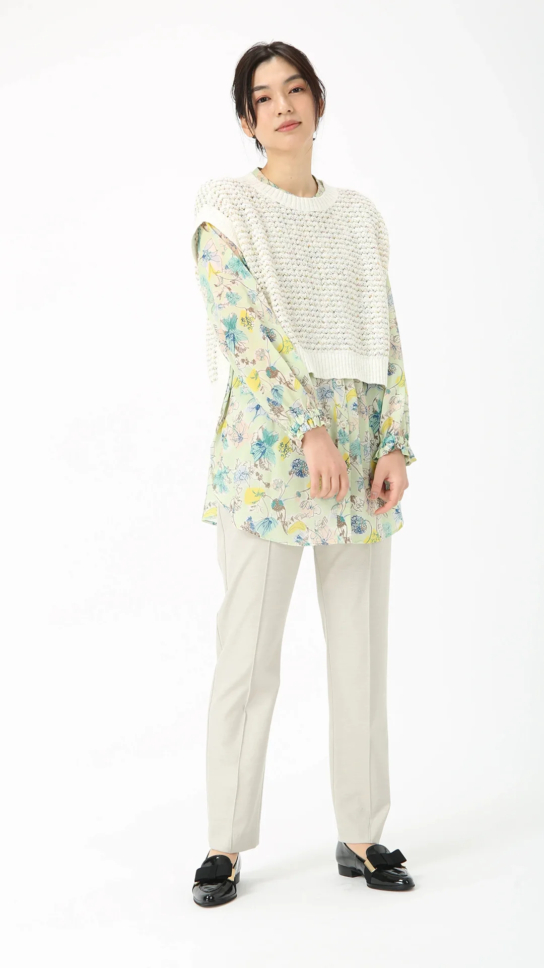 カラフルノット ジレ ニット | PINORE(ピノーレ)|.K online カラフルノット ジレ ニット | PINORE(ピノーレ)|.K online