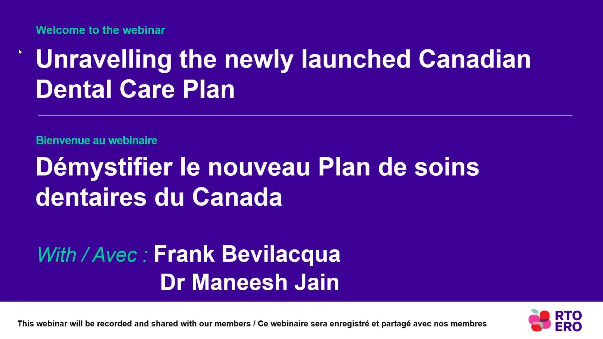 Unravelling the newly launched Canadian Dental Care Plan / D&eacute;mystifier le nouveau Plan des soins dentaires du Canada