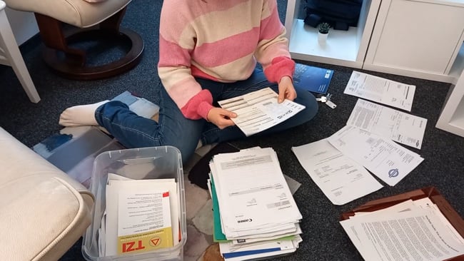 Anwendung: Papiere sortieren