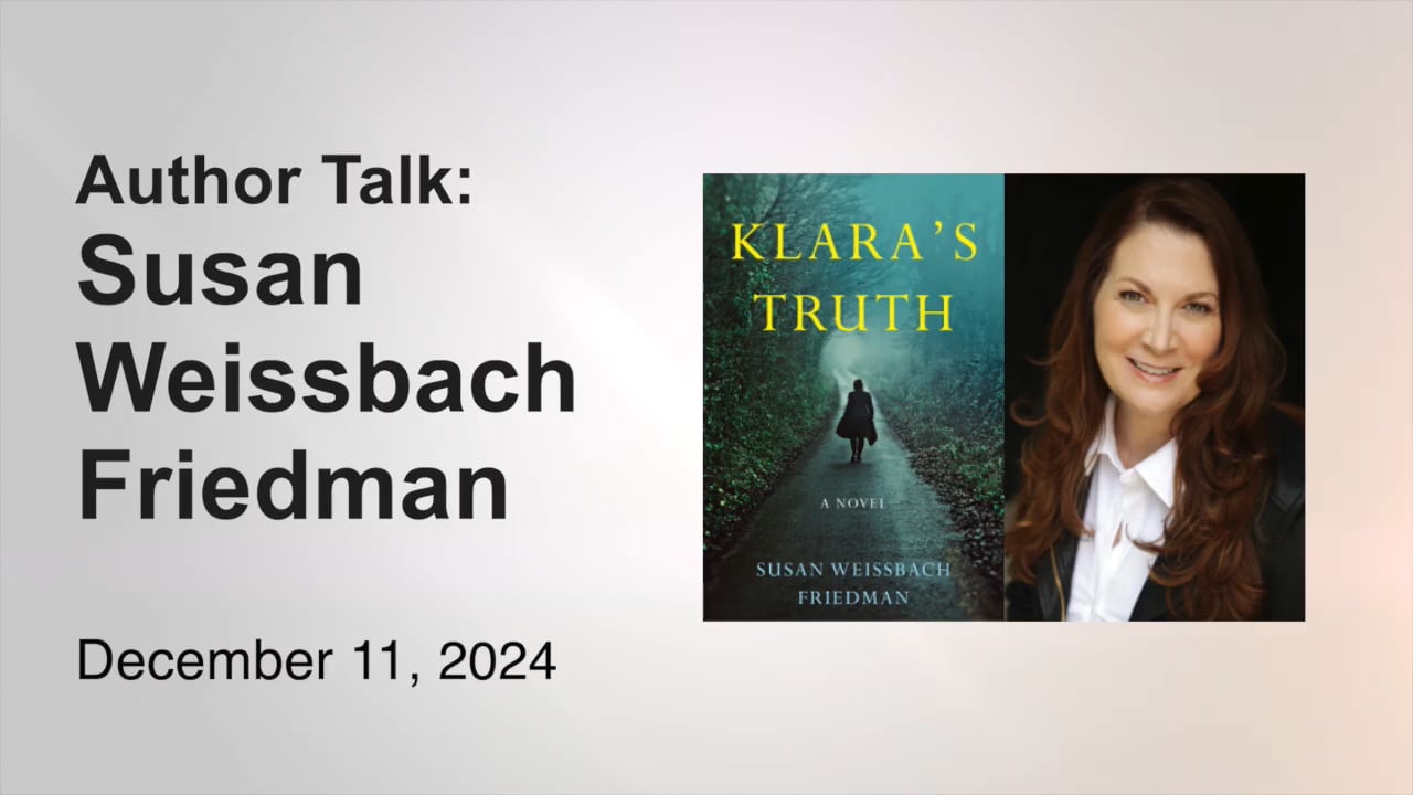 Author Talk: Susan Weissbach Friedman