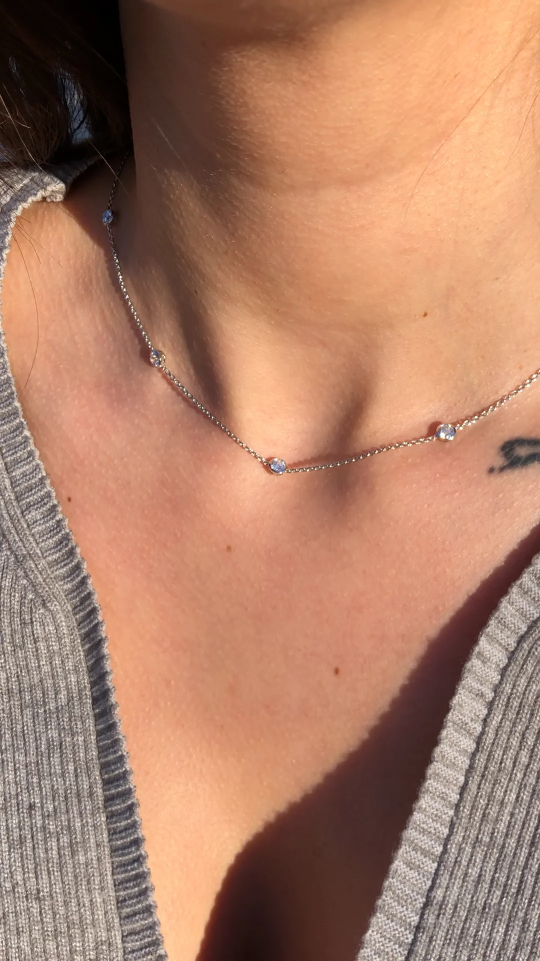 Lab Grown Diamond Station Necklace – Ascot Diamonds