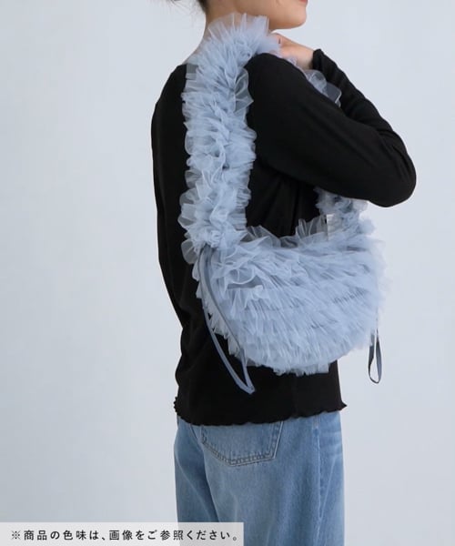 チュールバック Amazon | [フレイ アイディー] チュールフリル2wayバッグ