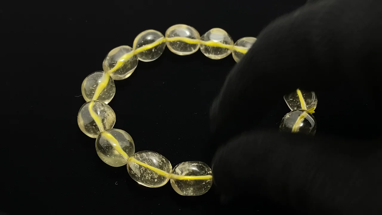 動画】【1点もの】リビアングラス タンブル 1連(ブレス) NO.28