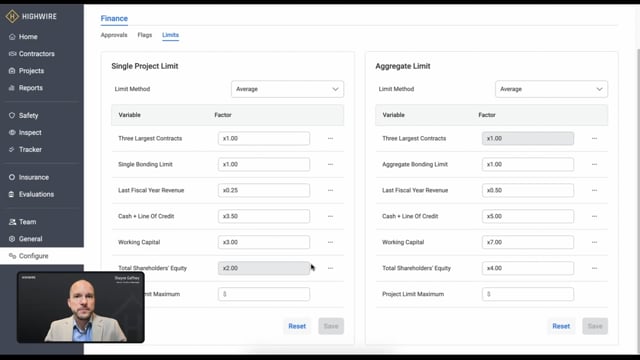 Configurable Limits: Set single & aggregate limits