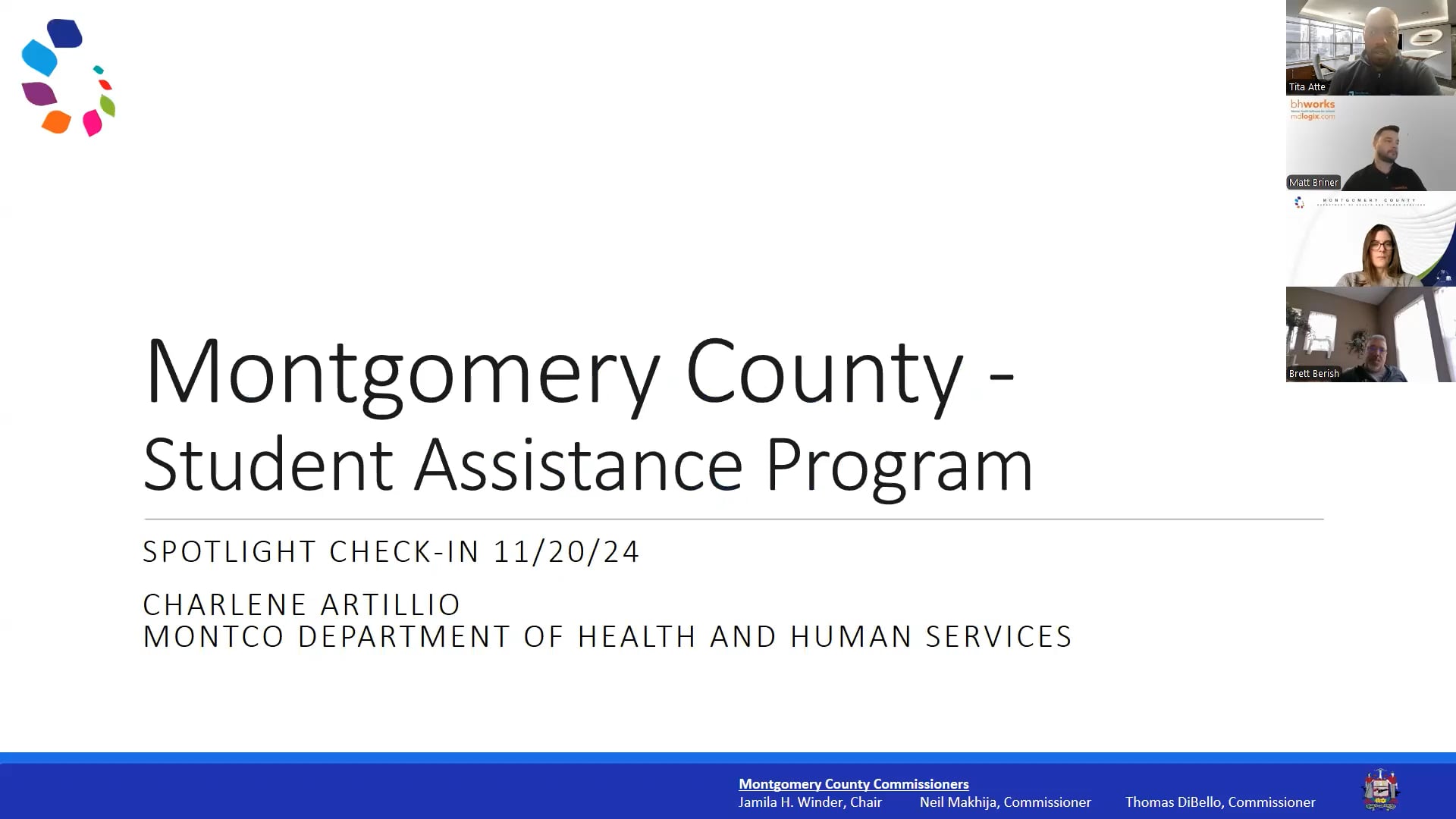 Montgomery County Dept. of Health and Human Services (Spotlight Check-In)