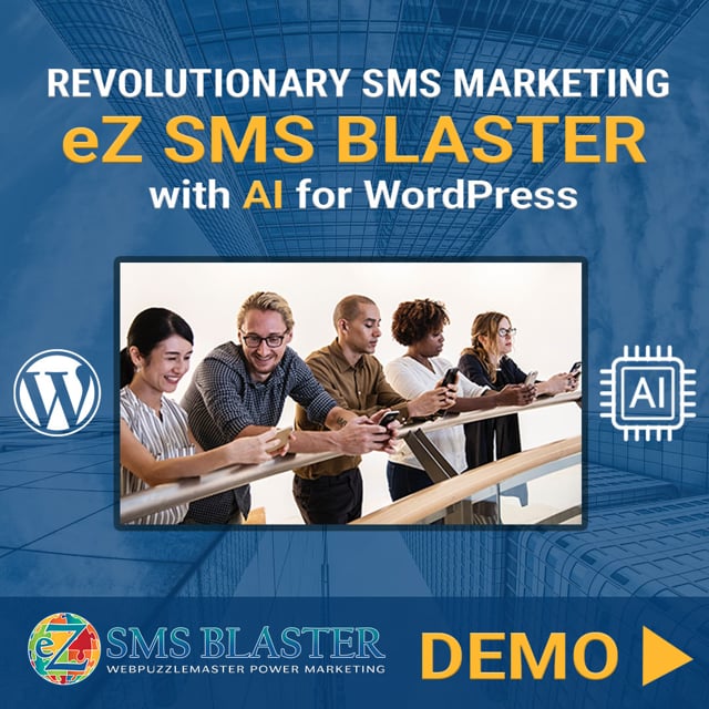 Demo eZ SMS Blaster WordPress SMS Marketing Plugin with AI