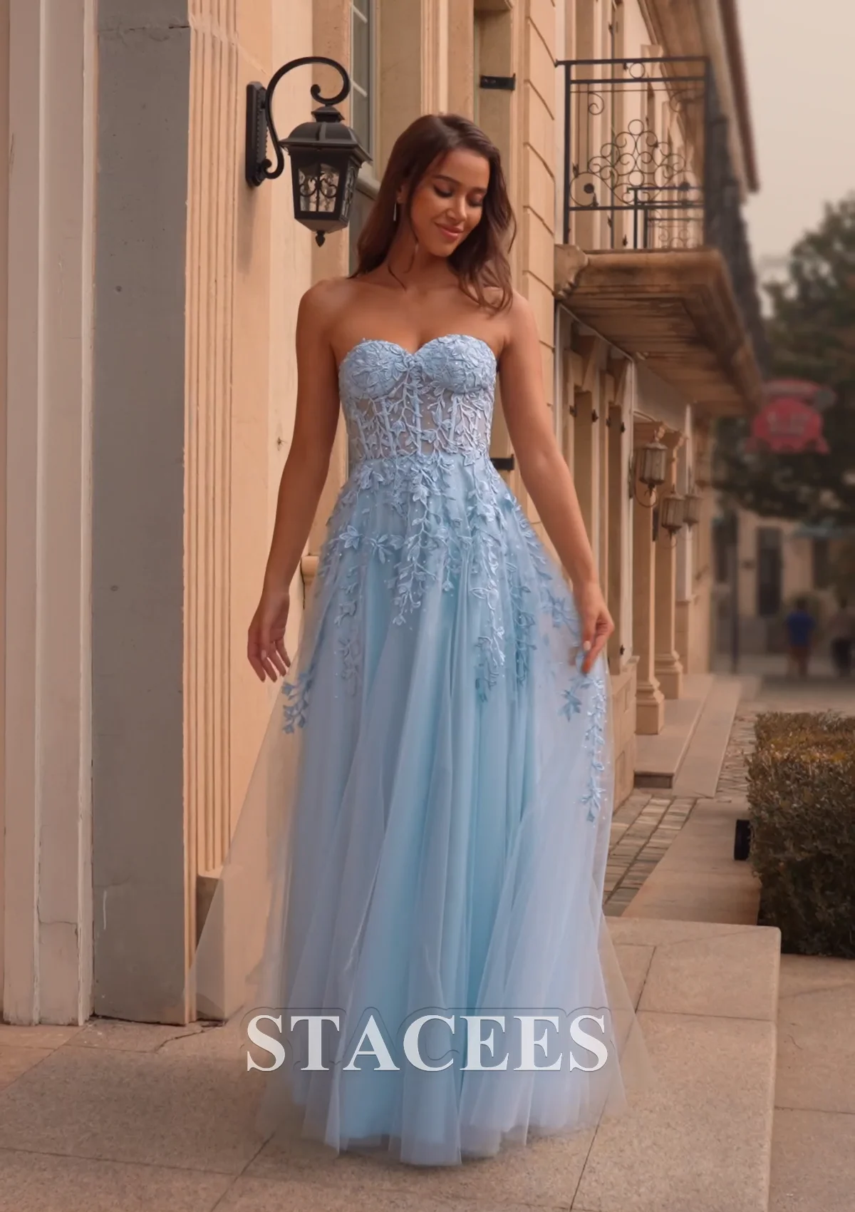 dress blue d Lauren_Elaine_Aria_blush_ombre_tulle_wedding_dress_with_detachable_cathedral_Train_and_bow_sleeves.jpg?v=1690525429&width=1200