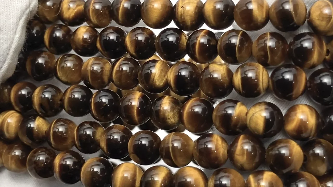 イエロータイガーアイ ラウンド6mm ブレスレット｜天然石ビーズの卸