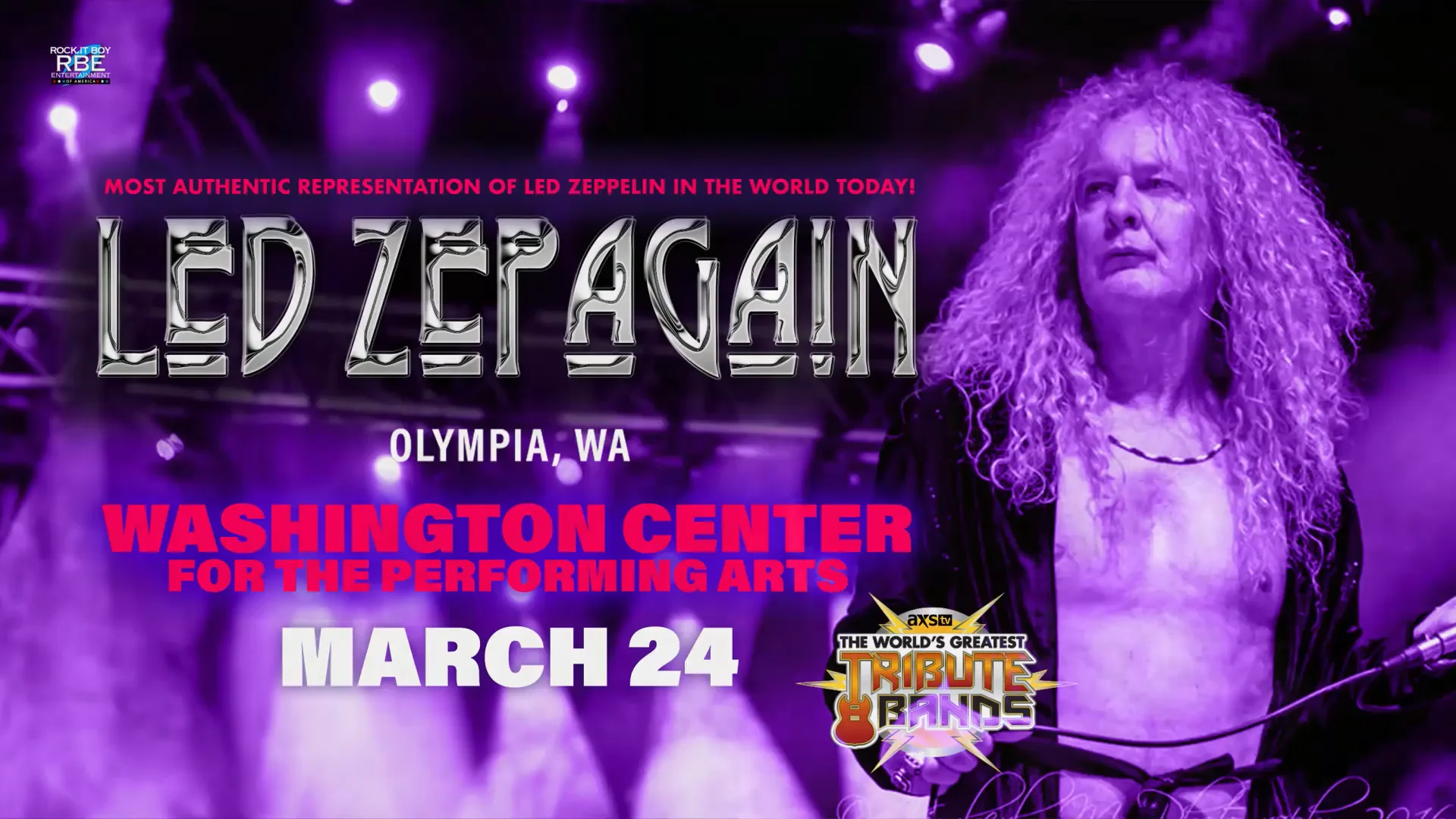 LED ZEPAGAIN - March 24, 2025 at the Washington Center in Olympia WA.