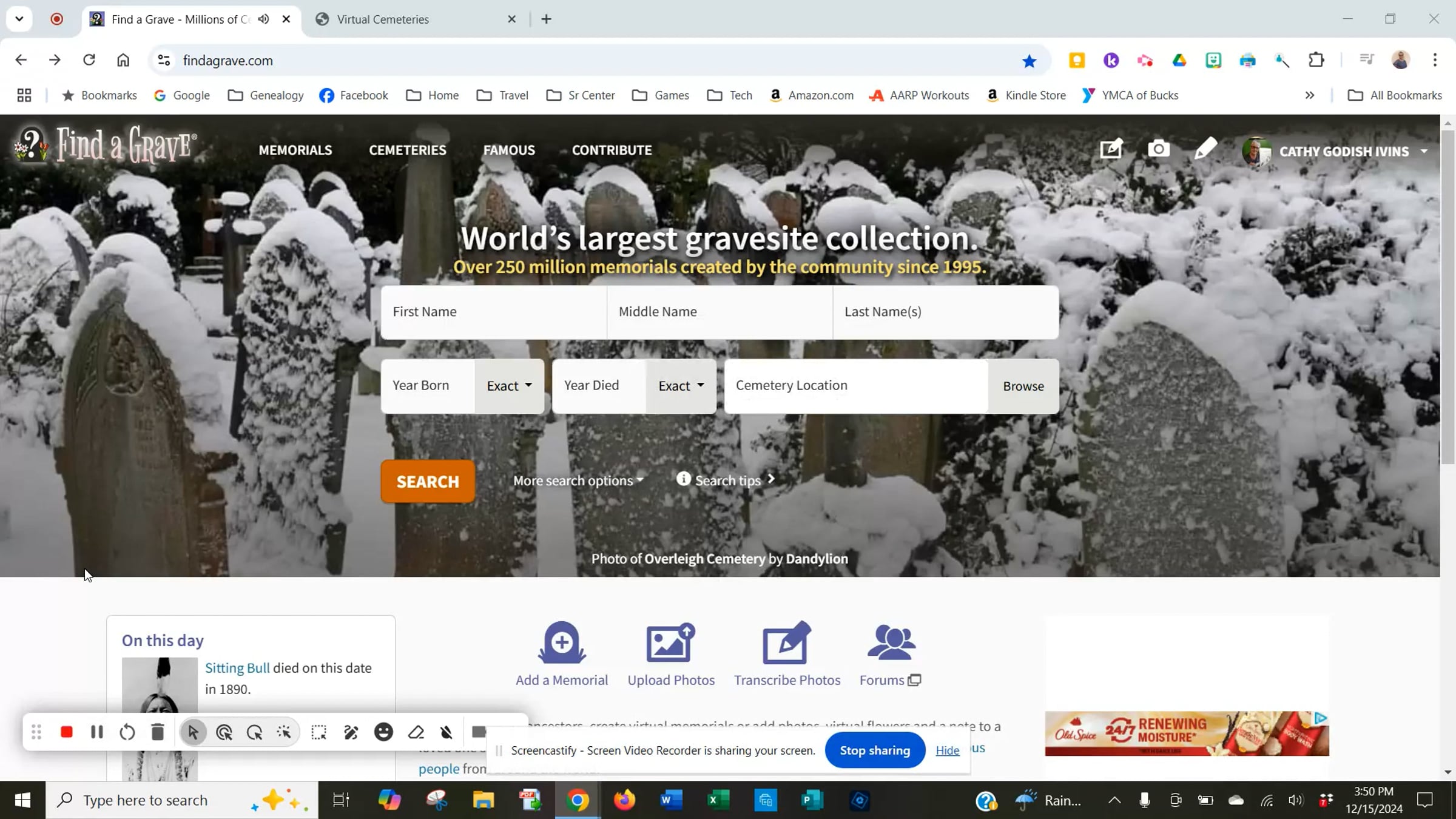 Findagrave Virtual Cemeteries | Videos & Movies on Vimeo