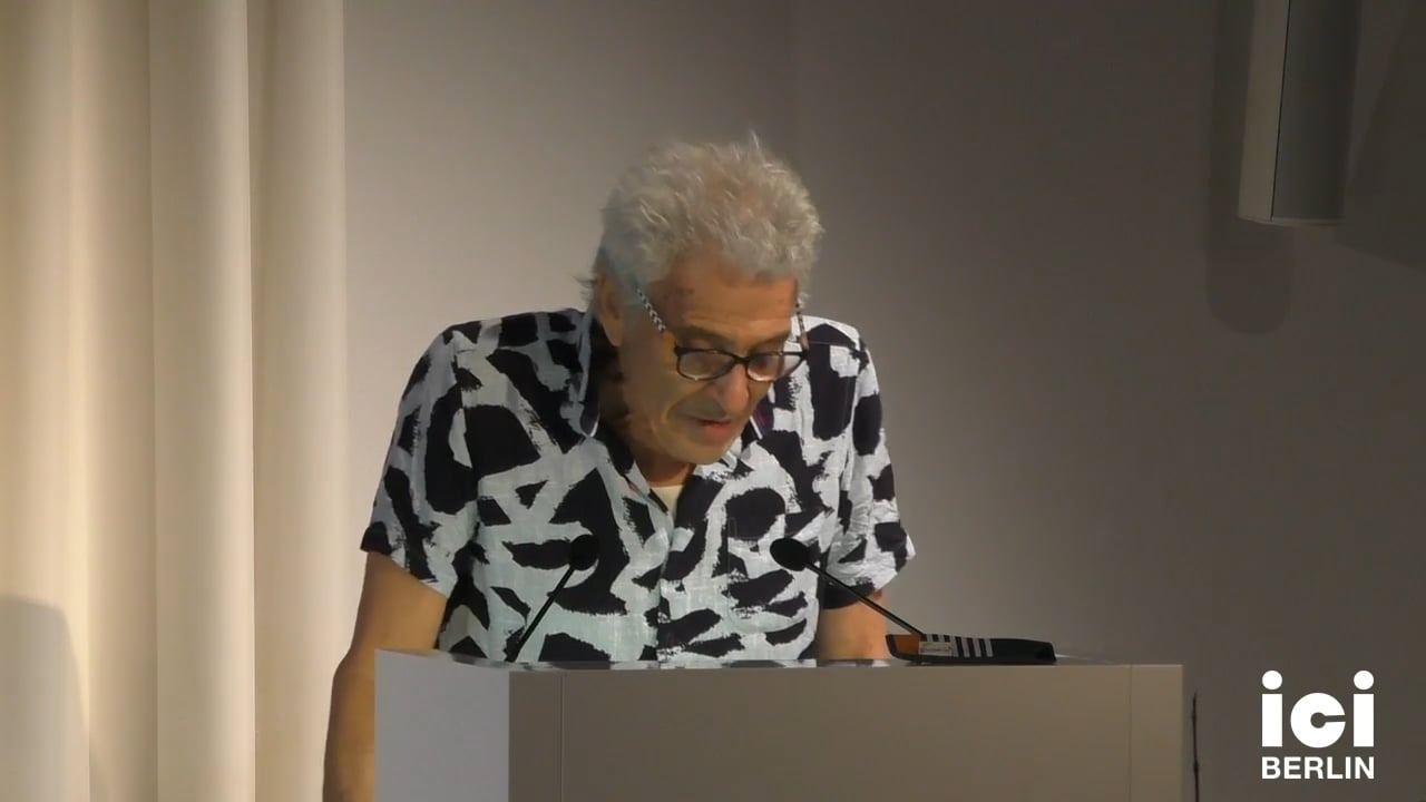 Talk by Michael Taussig