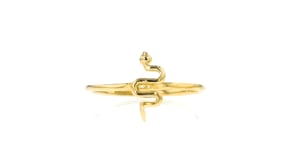 18kt Gold Vermeil Petite Snake Ring