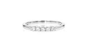 .20 ct. t.w. Lab-Grown Diamond Five-Stone Ring in Sterling Silver