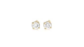 .15 ct. t.w. Lab-Grown Diamond Stud Earrings in 18kt Gold Over Sterling