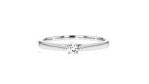 .10 Carat Lab-Grown Diamond Solitaire Ring in Sterling Silver