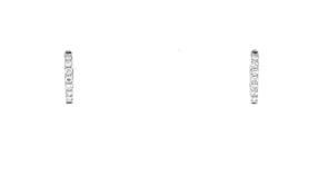.15 ct. t.w. Lab-Grown Diamond Hoop Earrings in Sterling Silver
