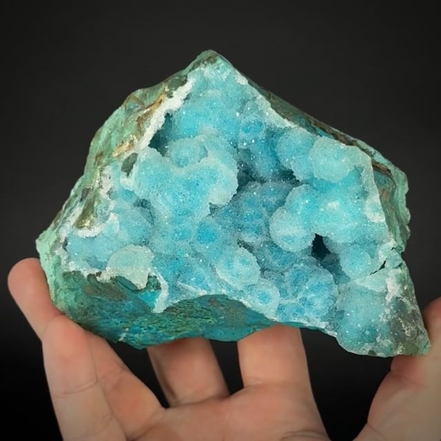 Chrysocolla with Quartz Druse