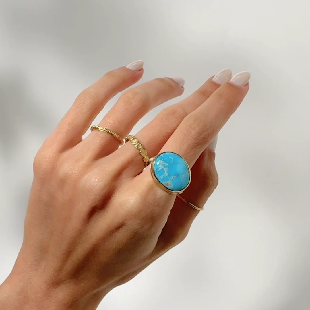 Blue Ridge Turquoise Ring by Jamie Joseph - NEWTWIST
