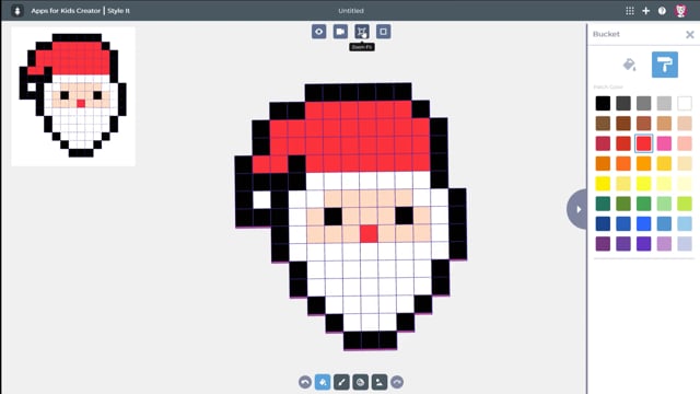 Making Santa in Pixel Art