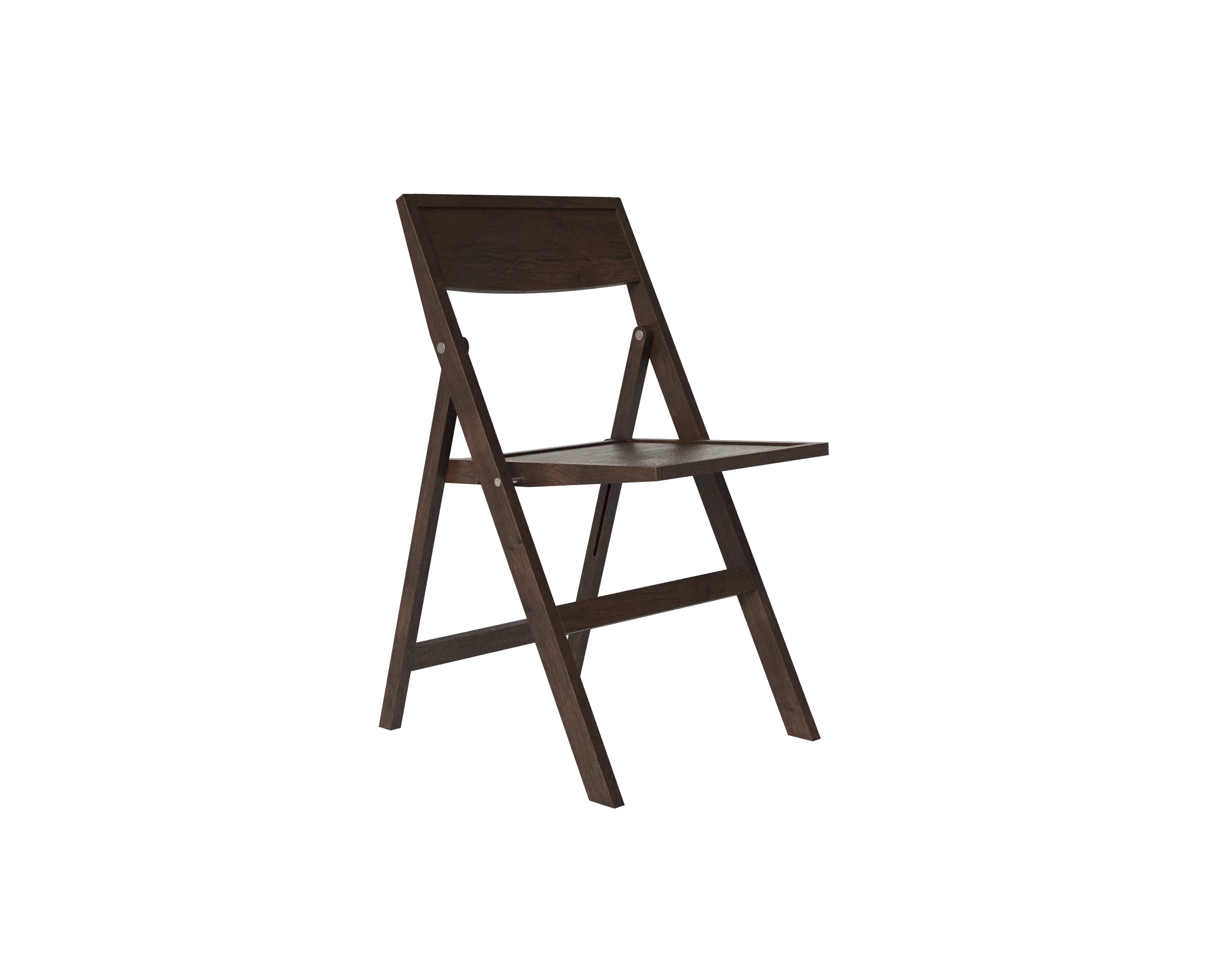 Folding Flat Chair | Dark Brown Birch – FRAMA