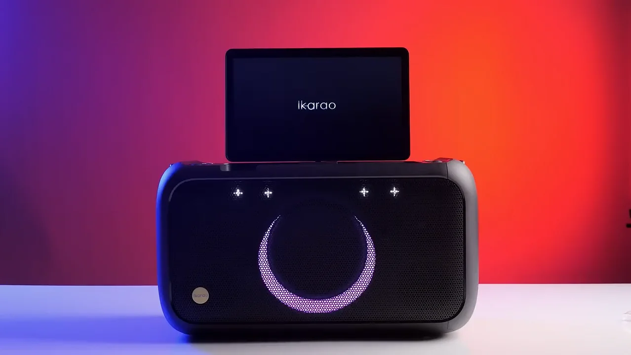 Ikarao Break X1 Portable 800W Karaoke Machine with 13.3inch Lyrics Display  | Harvey Norman