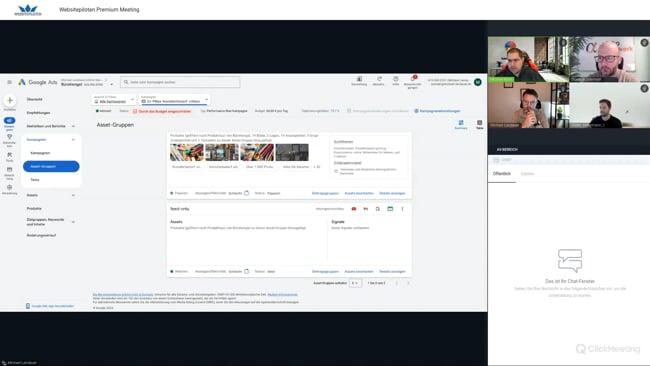 Tipps zu Kampagnen Asset-Gruppen, Tracking via Borlabs, Werben über Facebook & Conversion-API mit Michael Klein vom 16.12.24