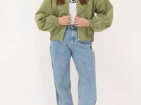 Green bomber jacket
